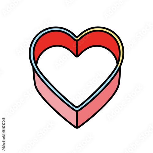 Heart Shaped Cookie Cutter, baking tool and kitchen accessory for Valentine's Day