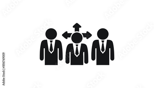 Business direction strategy team management leadership concept