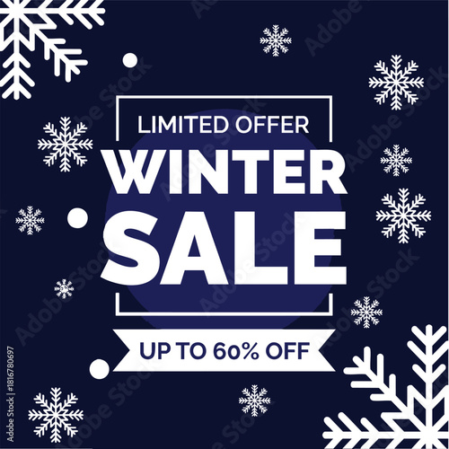 A winter sale poster 