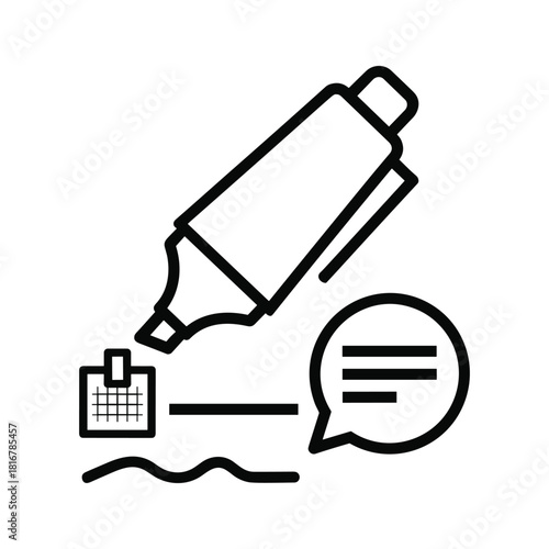 Outline icon of a small bookstore or bookshop with shelves full of book and a seller at the sales counter isolated on