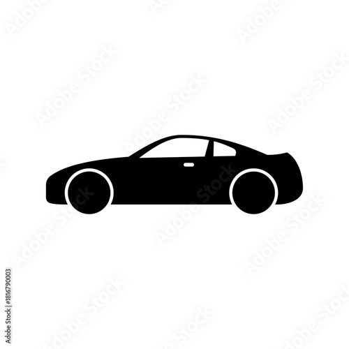 Car icon silhouette vector design illustration template
