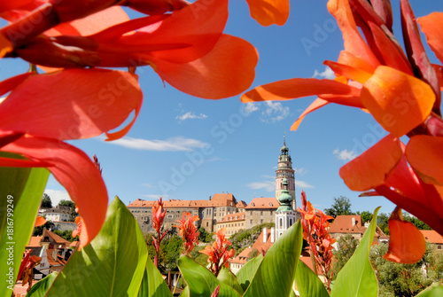 View at Cesky Krumlov  in the Czech Republic