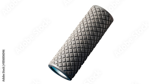 Abstract Cylindrical Structure: An elegantly designed cylindrical structure with a textured, repeating pattern.