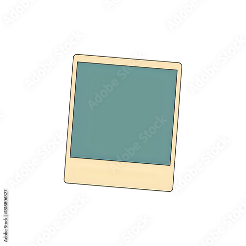 Instant photo frame template, vintage memories design