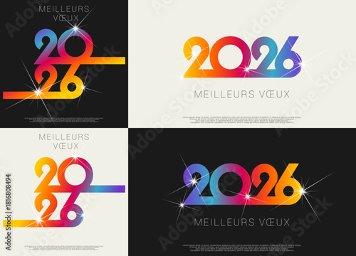 Joyeux Noël 2026 - vecteur pour affiche bannière salutation et célébration dde Noël 2026.