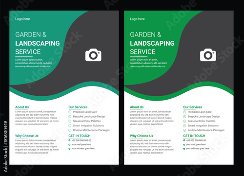 lawn care flyer design template. landscaping and gardening lawn care service flyer, poster, leaflet design lawn care garden or landscaping services Tree and gardening service  Agriculture farming serv