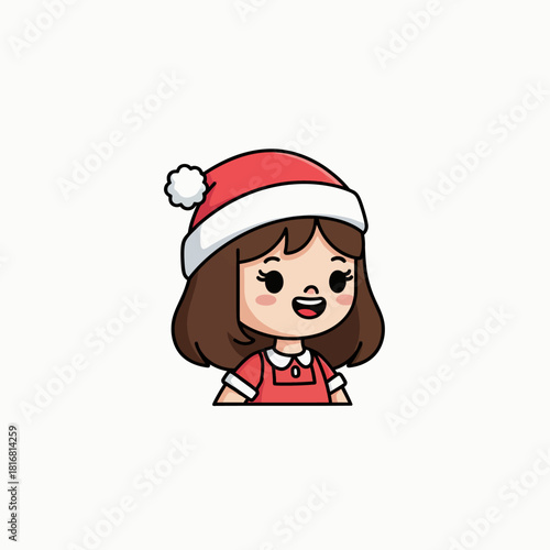 Happy Ecologist or Gardener Girl Vector Character, Mia the Decorator. Modern Cute Flat style icon representing environmental protection, outdoor leisure, and sustainability themes.