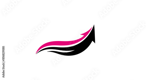 Abstract Arrow Design Symbolizing Growth, Development and Positive Progression in Business