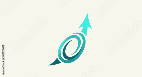 Abstract Arrow Logo Illustrating Advancement, Growth, and Forward Momentum Visually Appealing
