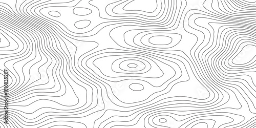 Background of the topographic map. Topographic map patterns, topography line map. Vintage outdoors style.