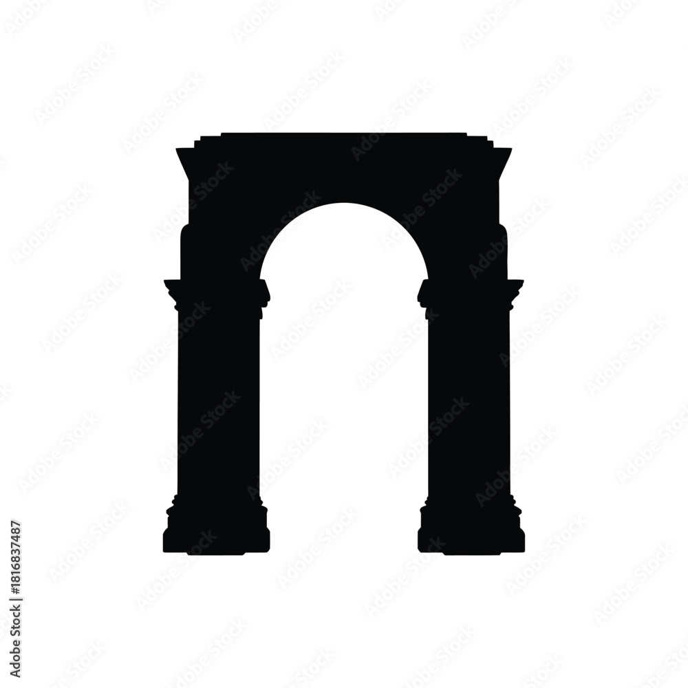 Obraz premium Classical archway silhouette