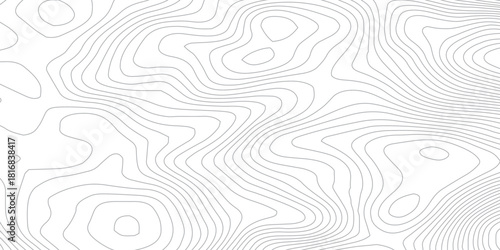 White wave paper curved reliefs abstract background, Topographic map patterns, topography line map. Vintage outdoors style. World map Template. Stock vector.