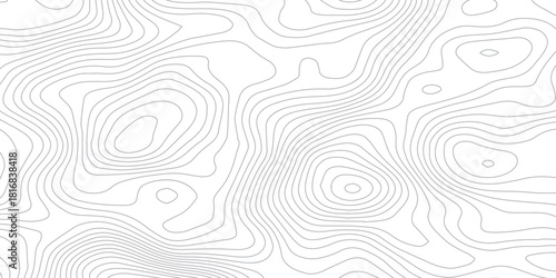 White wave paper curved reliefs abstract background, Topographic map patterns, topography line map. Vintage outdoors style. World map Template. Stock vector.