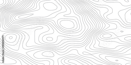 Abstract topographic map lines background. Vector seamless background, subtle pattern. topographic map background concept. Smooth Curved Topography Lines. Abstract Elevation Contour Background Vector.