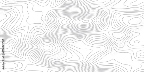 Abstract topographic map lines background. Vector seamless background, subtle pattern. topographic map background concept. Smooth Curved Topography Lines. Abstract Elevation Contour Background Vector.
