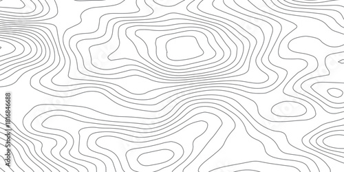 Organic Topography Line Texture – Geometric Terrain Mapping Vector Pattern.