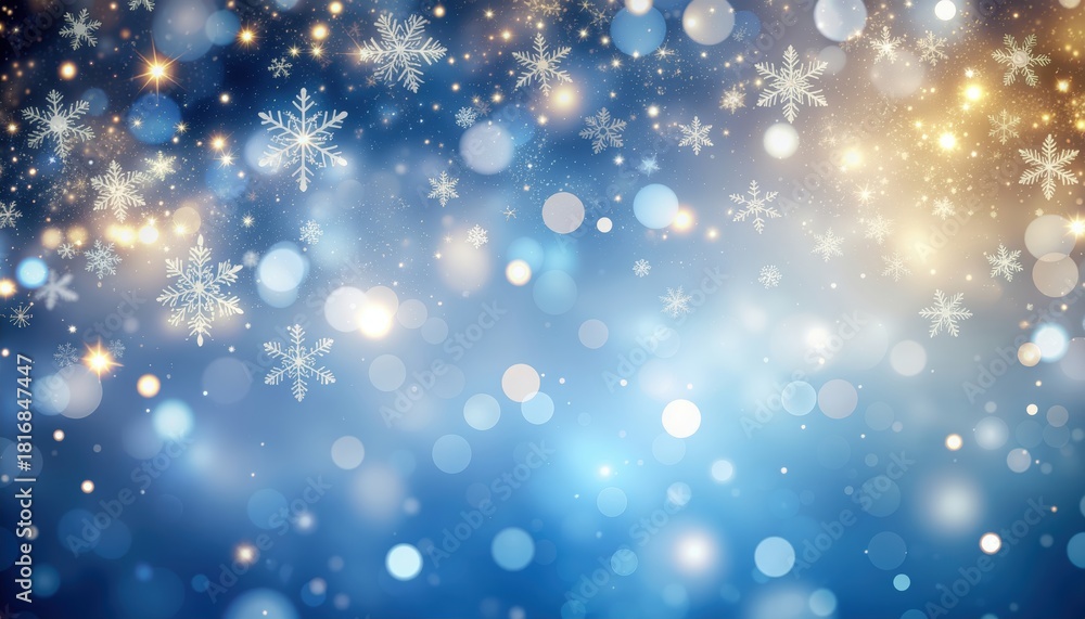 Obraz premium Winter wonderland celebration enchanted forest digital art magical snowfall aerial view whimsical design for holiday spirit and festive cheer