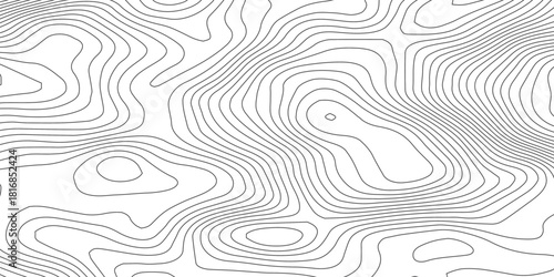 Topographic map patterns, topographic map and landscape terrain texture grid. Abstract white topography vector background.