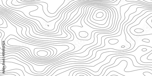Topographic map patterns, topographic map and landscape terrain texture grid. Abstract white topography vector background.