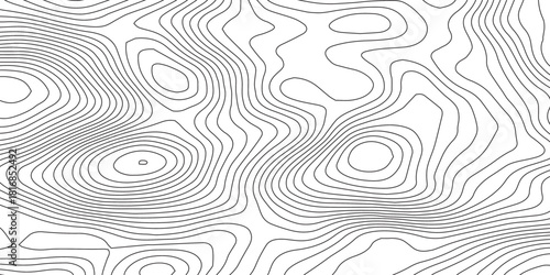 Topographic map and landscape terrain texture grid. Abstract white topography vector background, Vector geographic contour map.