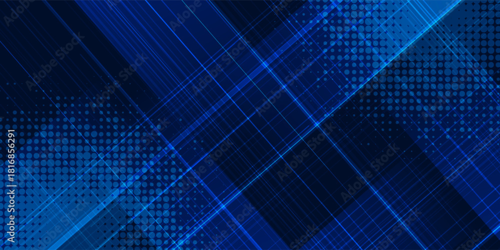 Fototapeta premium modern blue abstract background with elegant bright diagonal lines