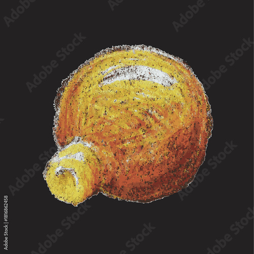Christmas Baubles Clipart – Boules de Noël colorées dessinées au pastel, décorations festives faites main pour cartes, affiches et projets créatifs