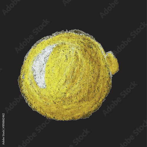 Christmas Baubles Clipart – Boules de Noël colorées dessinées au pastel, décorations festives faites main pour cartes, affiches et projets créatifs