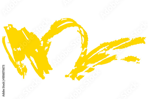 ブラシストロークの抽象アート｜手描きの筆跡テクスチャ素材