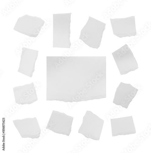 Wallpaper Mural Creative torn paper design graphic minimalist aesthetic isolated on transparent background Torontodigital.ca