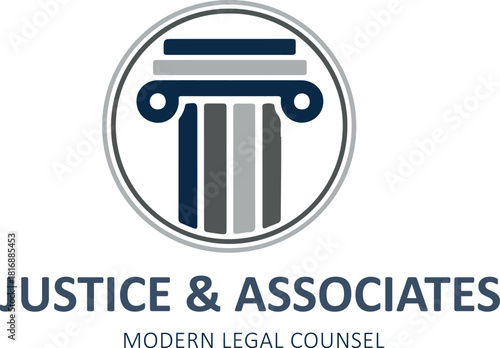 Justice and associates logo for modern legal counsel company