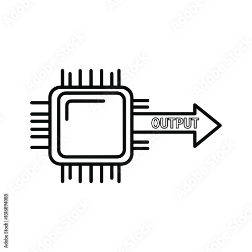 Business growth and decline line graph icon illustrating fluctuating market trends and financial data analysis.