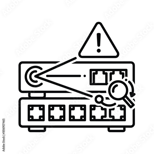 Black and white icon representing a table or chart with technical labels like ifaformation, fatmald, and nutrient isolated on