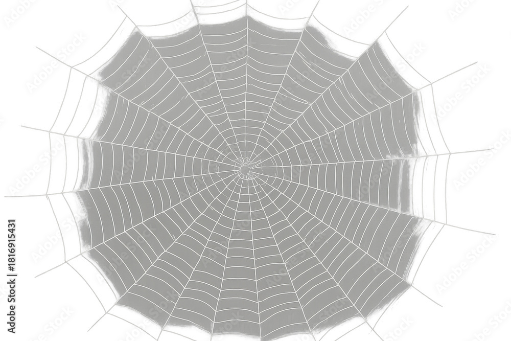 Obraz premium Spider web or cobweb illustration with transparent background, perfect for halloween, nature, and spooky designs