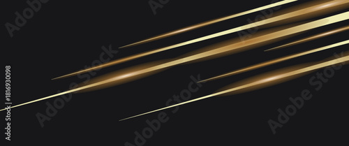 Luxury abstract background with golden lines on dark, modern black backdrop concept style. Illustration from vector about modern template deluxe design.