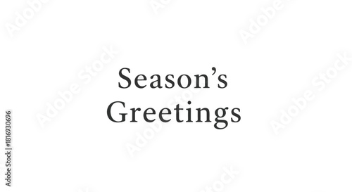 Seasons greetings text message