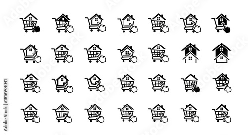 Conceptual representation of online real estate market and virtual home shopping experience