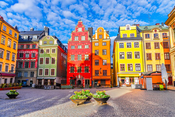 Keuken achterwand Stockholm Stortorget plein in Gamla Stan  © davidionut