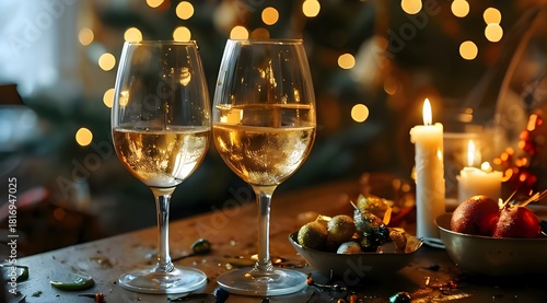 glasses of champagne