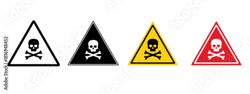 Toxic Hazard Safety Sign Promote Awareness in Hazardous Material Areas.