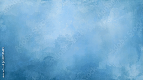 Abstract Soft Blue Watercolor Texture Background Cloudy Gradients with Smooth Blending.  Artistic Canvas for Hazy Sky, Baby Shower Designs, Calm Wallpapers & Creative Backdrops.