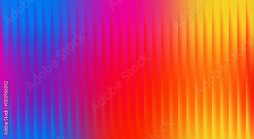 Abstract colorful background with bright color gradients and vertical lines. The image evokes feelings of dynamism, energy and creativity
