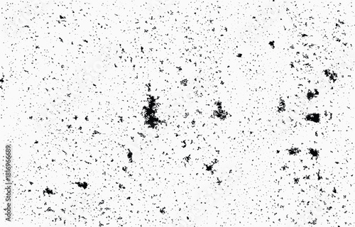 Abstract grunge vector design featuring black speckles and textures on a white background, ideal for creative projects and artistic applications