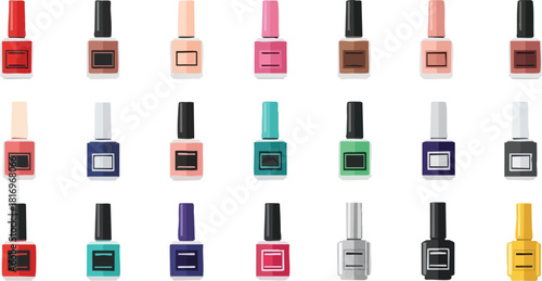 Colorful Nail Polish Collection A Rainbow of Beauty Options for Manicures