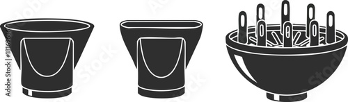 Styling Tools Icons Hair Dryer Attachments for Different Hair Textures