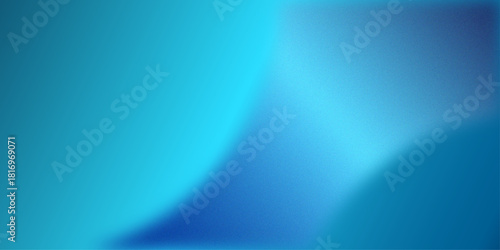 Blurred Gradient with grain noise texture effect. Abstract blue gradient background with smooth blended shapes and soft light transitions modern minimal.