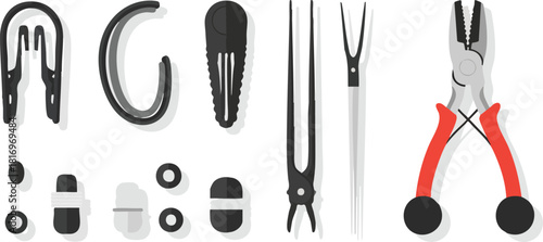 Tools and Accessories for Crafting Jewelry and Hair Accessories