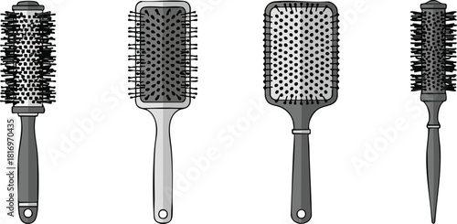 Hairbrushes A Variety of Styles for Different Hair Types and Styling Needs