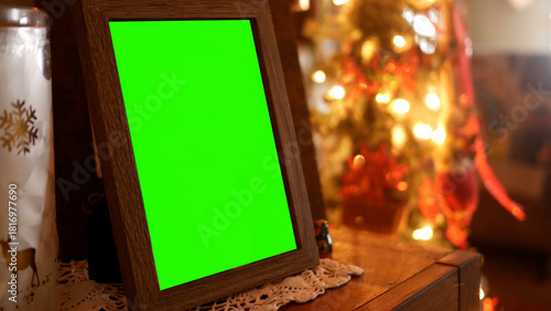 Green Screen Photo Frame During Christmas