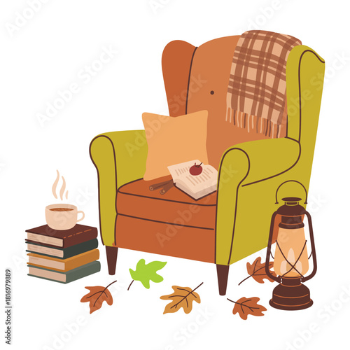 old fashioned armchair