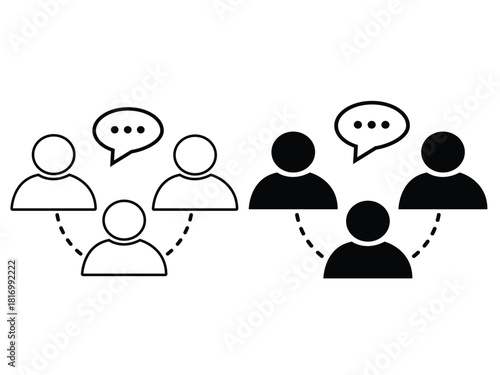 Communication Icon Art Design